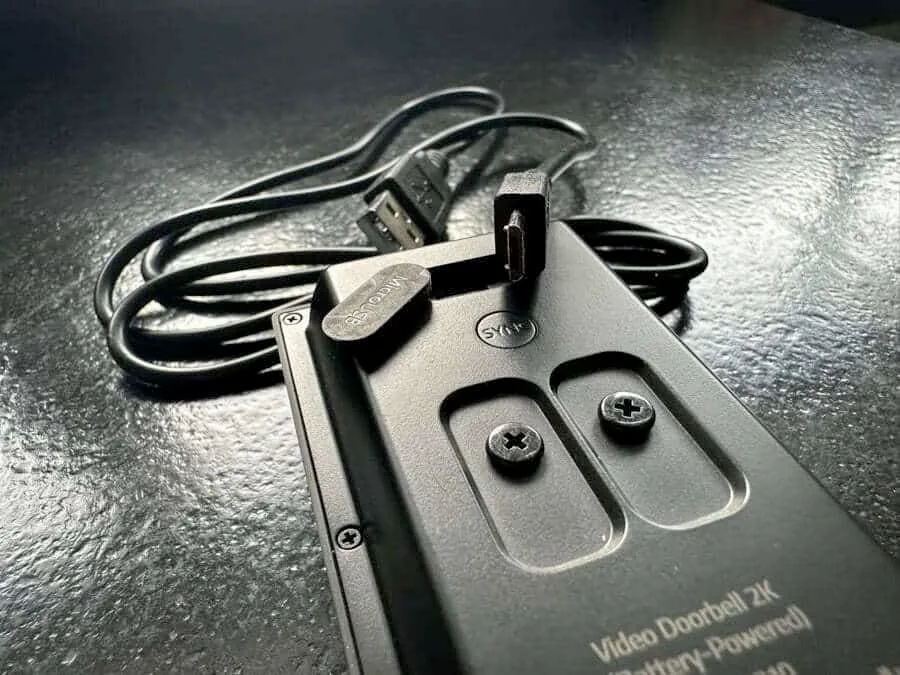 Eufy deurbel opladen