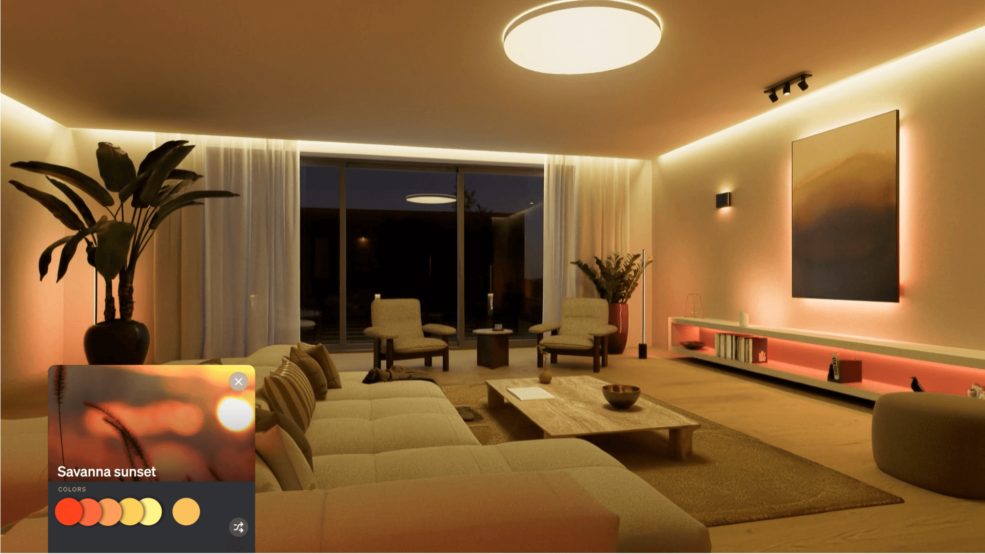 Philips Hue maakt een lichtplan voor jiuw huiskamer